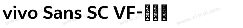 vivo Sans SC VF字体转换